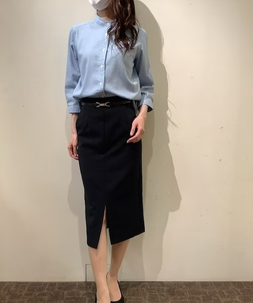 Pitta Re:)（ピッタリ）の「【Pitta Re:)】ふわっとガーゼシャツ 七分袖 綿100% レディースカジュアルシャツ（シャツ/ブラウス・レディース・ライトブルー・M/L/S/LL）」の8枚目の写真