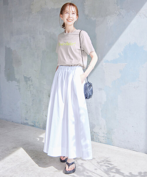 SLOBE IENA(スローブイエナ)の「40/2 ロゴTee(Tシャツ/カットソー・レディース・チャコールグレー/ライトグレー/ホワイト・FREE)」の20枚目の写真
