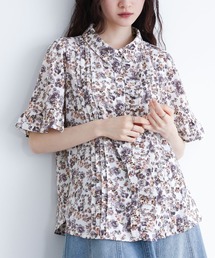 osharewalker | 『花柄フレア袖ブラウス』(シャツ/ブラウス)