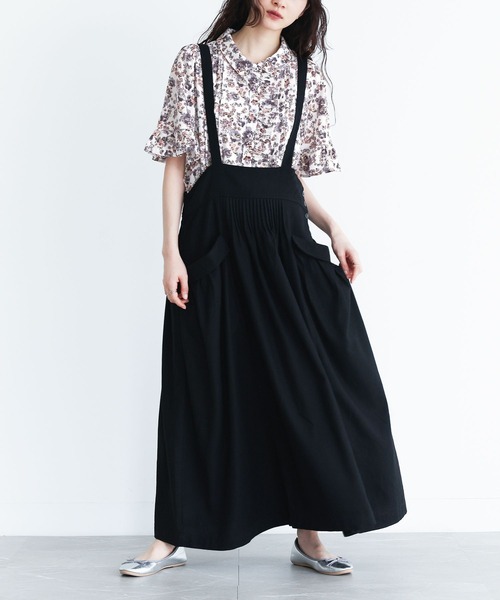 osharewalker（オシャレウォーカー）の「『花柄フレア袖ブラウス』（シャツ/ブラウス・レディース・オフホワイト/ブラック・1/2）」の14枚目の写真