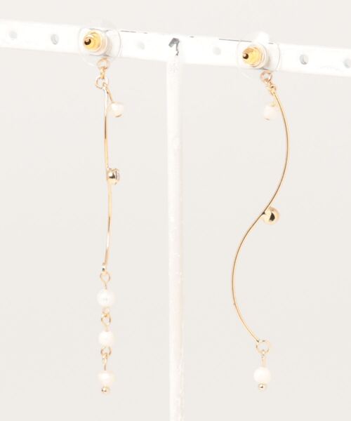 tone（トーン）の「【Astyle】淡水パール×ビジューピアス(MA)（ピアス（両耳用）・レディース・ゴールド・FREE）」の6枚目の写真