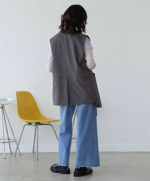 JEANASIS（ジーナシス）の「アシメデザインジレ/196225（ベスト）」 - WEAR