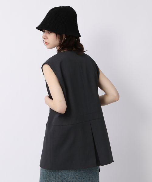 JEANASIS（ジーナシス）の「アシメデザインジレ/196225（ベスト）」 - WEAR