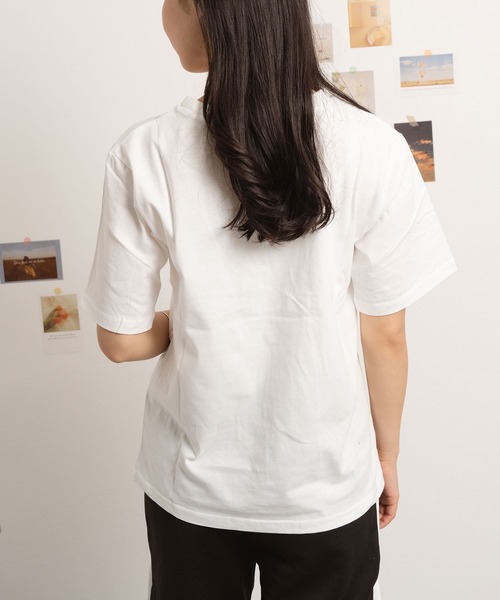 NinaetLina（ニナエリナ）の「クルーネック無地半袖Tシャツ（Tシャツ/カットソー・レディース・チャコールグレー/ピンク/ブラック/ホワイト・L/XL/M）」の20枚目の写真