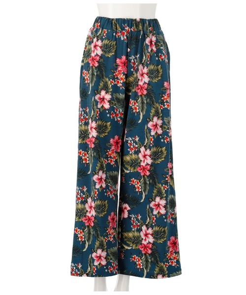 anap mimpi（アナップミンピ）の「アロハ柄ワイドパンツ（その他パンツ・レディース・ライトブルー/ブラウン/ネイビー・FREE）」の17枚目の写真