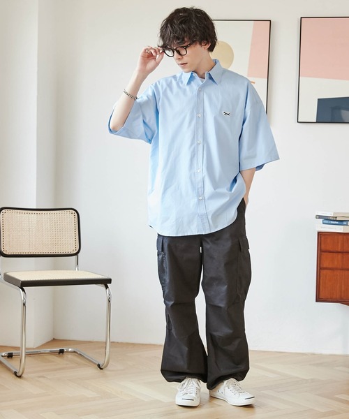 PENNEYS（ぺニーズ）の「∴WEGO/【WEB限定】Penneys別注BIGシャツ（シャツ/ブラウス・メンズ・サックスブルー/ホワイト/ブルー系その他4・LARGE/MEDIUM）」の8枚目の写真