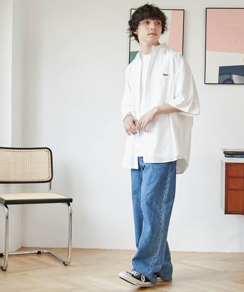 PENNEYS（ぺニーズ）の「∴WEGO/【WEB限定】Penneys別注BIGシャツ（シャツ/ブラウス・メンズ・サックスブルー/ホワイト/ブルー系その他4・LARGE/MEDIUM）」の7枚目の写真