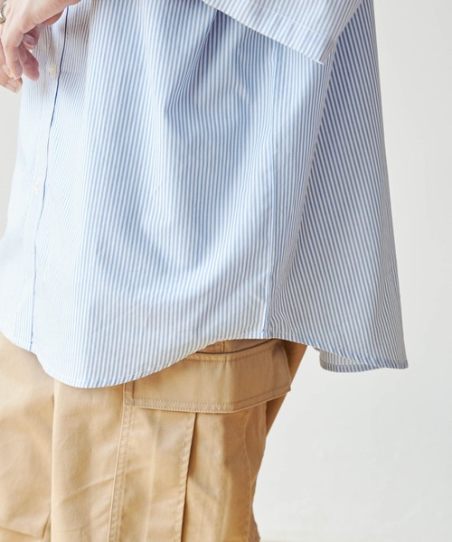 PENNEYS（ぺニーズ）の「∴WEGO/【WEB限定】Penneys別注BIGシャツ（シャツ/ブラウス・メンズ・サックスブルー/ホワイト/ブルー系その他4・LARGE/MEDIUM）」の13枚目の写真