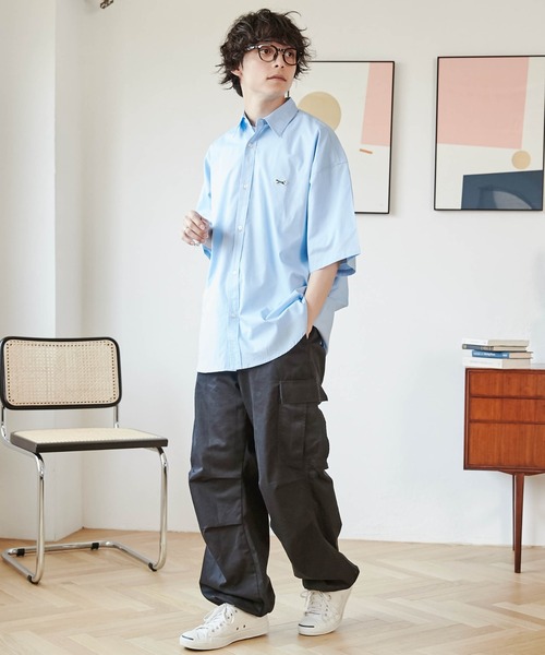 PENNEYS（ぺニーズ）の「∴WEGO/【WEB限定】Penneys別注BIGシャツ（シャツ/ブラウス・メンズ・サックスブルー/ホワイト/ブルー系その他4・LARGE/MEDIUM）」の22枚目の写真