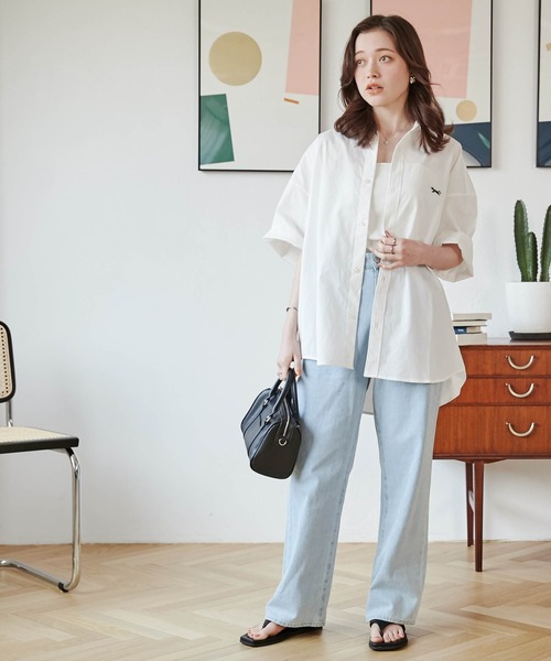 PENNEYS（ぺニーズ）の「∴WEGO/【WEB限定】Penneys別注BIGシャツ（シャツ/ブラウス・メンズ・サックスブルー/ホワイト/ブルー系その他4・LARGE/MEDIUM）」の19枚目の写真