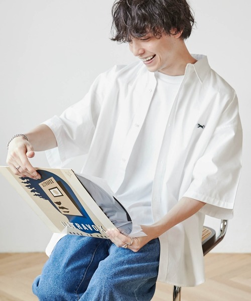 PENNEYS（ぺニーズ）の「∴WEGO/【WEB限定】Penneys別注BIGシャツ（シャツ/ブラウス・メンズ・サックスブルー/ホワイト/ブルー系その他4・LARGE/MEDIUM）」の16枚目の写真