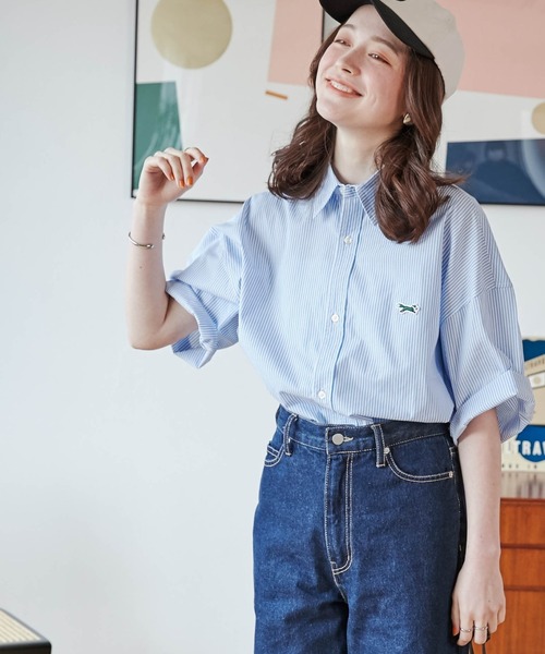 PENNEYS（ぺニーズ）の「∴WEGO/【WEB限定】Penneys別注BIGシャツ（シャツ/ブラウス・メンズ・サックスブルー/ホワイト/ブルー系その他4・LARGE/MEDIUM）」の6枚目の写真