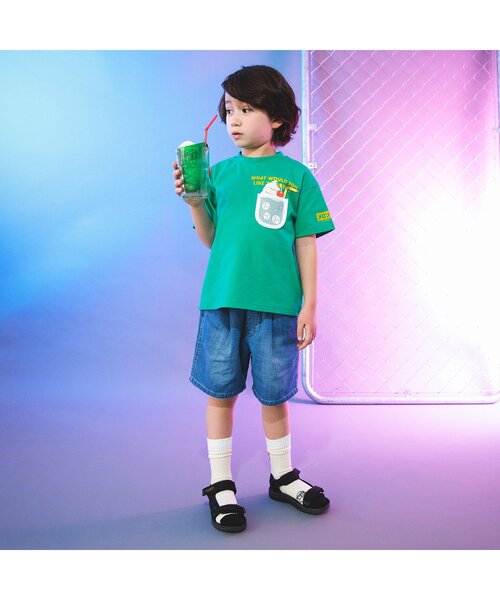 BREEZE(ブリーズ)の「てぬぐい付きデニムパンツ(デニムパンツ・キッズ・ネイビー/ブルー・80/90/100/110/120/130/140)」の3枚目の写真
