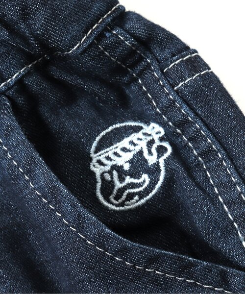 BREEZE(ブリーズ)の「てぬぐい付きデニムパンツ(デニムパンツ・キッズ・ネイビー/ブルー・80/90/100/110/120/130/140)」の12枚目の写真
