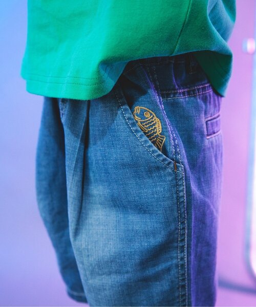 BREEZE(ブリーズ)の「てぬぐい付きデニムパンツ(デニムパンツ・キッズ・ネイビー/ブルー・80/90/100/110/120/130/140)」の14枚目の写真