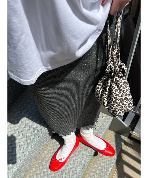 PHILLY（フィリー）の「ラメプリーツロングスカート（スカート・レディース・ブラック/シルバー・FREE）」の8枚目の写真