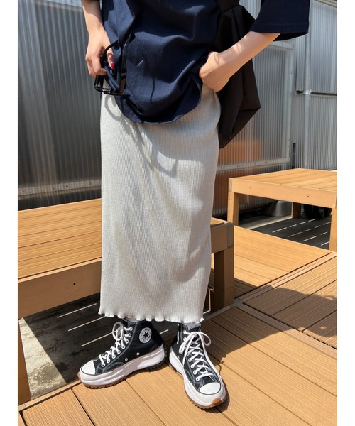 PHILLY（フィリー）の「ラメプリーツロングスカート（スカート・レディース・ブラック/シルバー・FREE）」の11枚目の写真