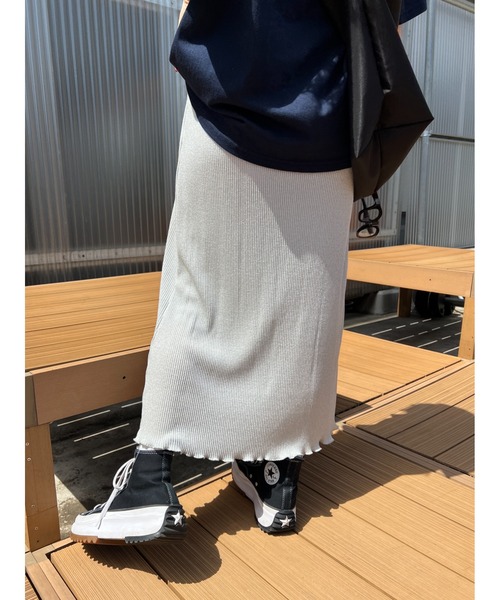 PHILLY（フィリー）の「ラメプリーツロングスカート（スカート・レディース・ブラック/シルバー・FREE）」の13枚目の写真