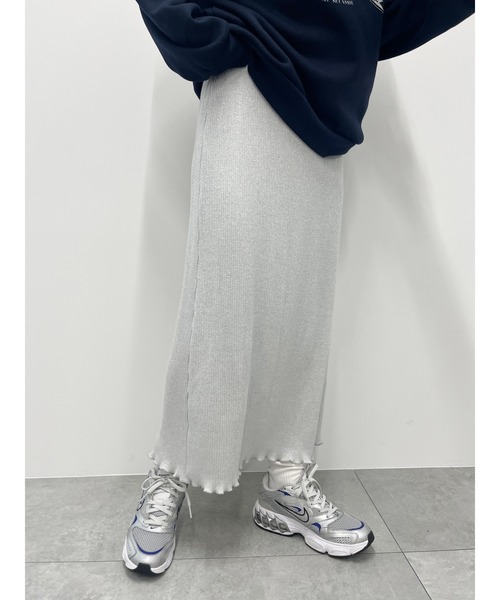 PHILLY（フィリー）の「ラメプリーツロングスカート（スカート・レディース・ブラック/シルバー・FREE）」の22枚目の写真