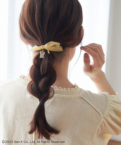 ROPE' PICNIC(ロペピクニック)の「【Rilakkuma(リラックマ) 】meets ROPE' PICNIC/オーガンジーヘアポニー(ヘアゴム・レディース・イエロー/キナリ/ラベンダー・FREE)」の9枚目の写真