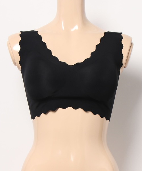 Lace Ladies（レースレディース）の「ノンワイヤースカラップコンフォートブラ（ナイトブラ・レディース・ブラック/ブラウン/ピンク/ブルー/ベージュ・L/M）」の6枚目の写真