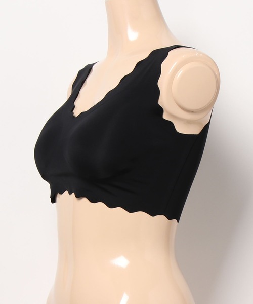 Lace Ladies（レースレディース）の「ノンワイヤースカラップコンフォートブラ（ナイトブラ・レディース・ブラック/ブラウン/ピンク/ブルー/ベージュ・L/M）」の7枚目の写真