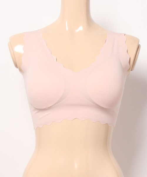 Lace Ladies（レースレディース）の「ノンワイヤースカラップコンフォートブラ（ナイトブラ・レディース・ブラック/ブラウン/ピンク/ブルー/ベージュ・L/M）」の9枚目の写真