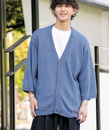 ADMIX/ATELIER SAB MEN | 麻コットン サマーニット  / オーバーサイズ ルーズカーディガン（5分袖）(カーディガン/ボレロ)