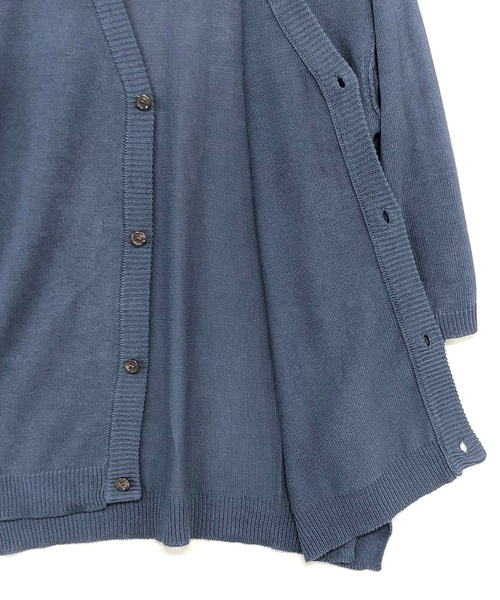 ADMIX/ATELIER SAB MEN（アドミックスアトリエサブメン）の「麻コットン サマーニット  / オーバーサイズ ルーズカーディガン（5分袖）（カーディガン/ボレロ・メンズ・ライトベージュ/ブルーグレー/ライトグレー/チャコールグレー・48/50/52）」の19枚目の写真