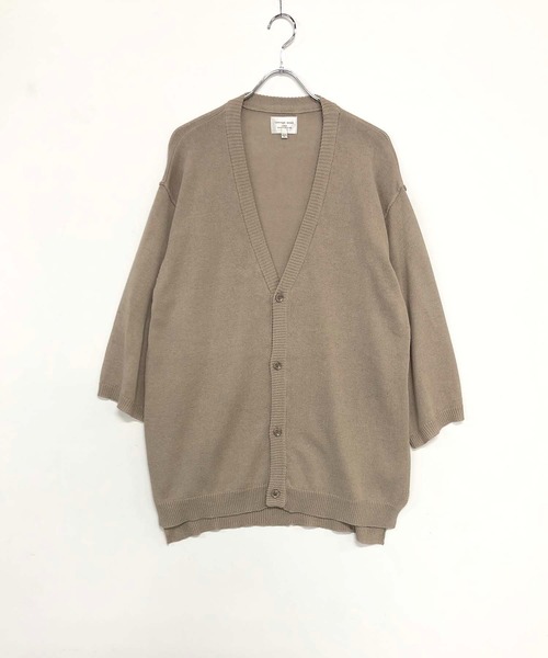 ADMIX/ATELIER SAB MEN（アドミックスアトリエサブメン）の「麻コットン サマーニット  / オーバーサイズ ルーズカーディガン（5分袖）（カーディガン/ボレロ・メンズ・ライトベージュ/ブルーグレー/ライトグレー/チャコールグレー・48/50/52）」の17枚目の写真