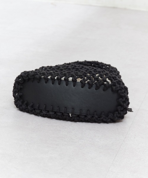 CIAOPANIC TYPY（チャオパニックティピー）の「【巾着付き】マクラメワンハンドルバッグ（ハンドバッグ・レディース・ブラック/オフホワイト/イエロー/ブルー・ONE SIZE）」の20枚目の写真