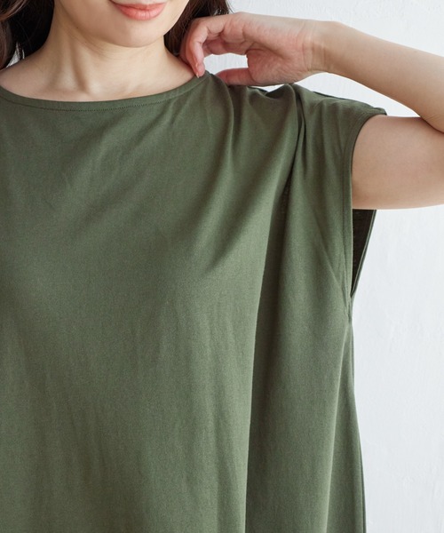 ikka(イッカ)の「バックリボンカットワンピース(ワンピース・レディース・ブラック/オリーブ/モカ・S/M/L)」の13枚目の写真