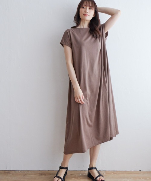 ikka(イッカ)の「バックリボンカットワンピース(ワンピース・レディース・ブラック/オリーブ/モカ・S/M/L)」の17枚目の写真