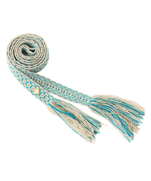 guanabana（グァナバナ）の「【GUANABANA】 HANDMADE Belt（ベルト・レディース・ネイビー/レッド/オフホワイト・FREE）」の2枚目の写真