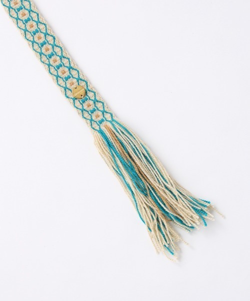 guanabana（グァナバナ）の「【GUANABANA】 HANDMADE Belt（ベルト・レディース・ネイビー/レッド/オフホワイト・FREE）」の5枚目の写真