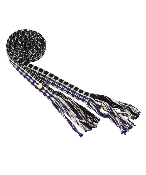 guanabana（グァナバナ）の「【GUANABANA】 HANDMADE Belt（ベルト・レディース・ネイビー/レッド/オフホワイト・FREE）」の8枚目の写真