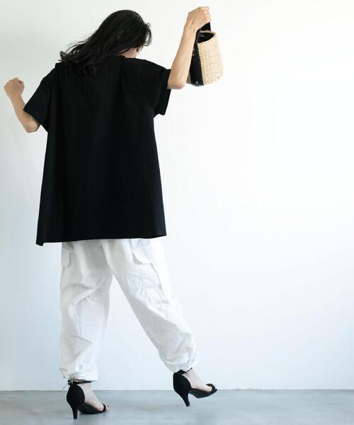 coen（コーエン）の「ナイロンパラシュートカーゴパンツ（カーゴパンツ・レディース・ホワイト/ブラック・S/M/L）」の13枚目の写真