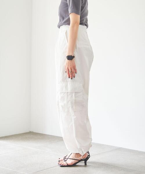 coen（コーエン）の「ナイロンパラシュートカーゴパンツ（カーゴパンツ・レディース・ホワイト/ブラック・S/M/L）」の20枚目の写真