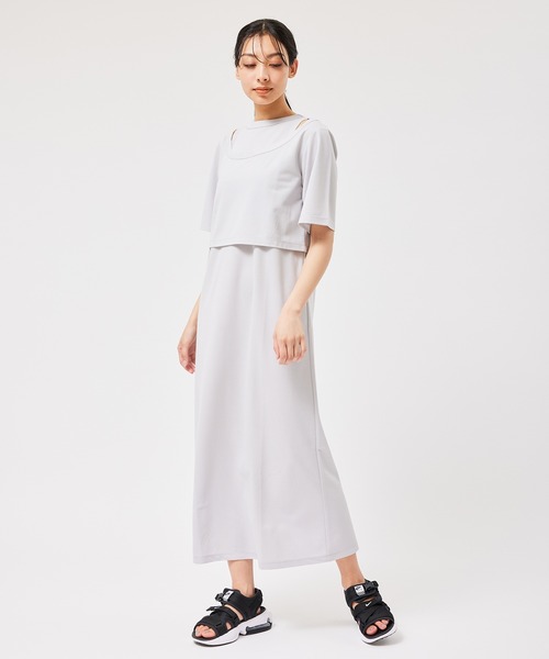 NERGY（ナージー）の「【セットアイテム】レイヤードカットワンピース（ワンピース・レディース・ライトグレー/グリーン・FREE）」の12枚目の写真