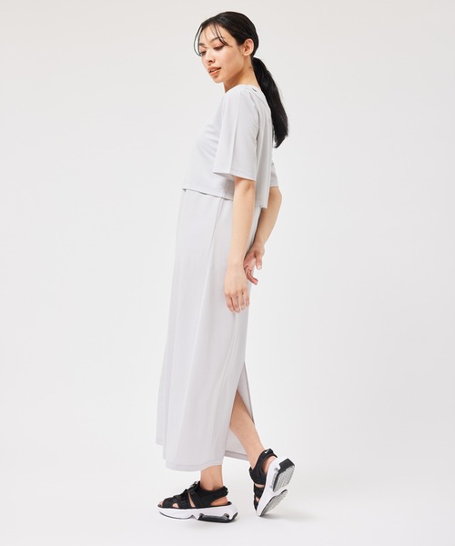 NERGY（ナージー）の「【セットアイテム】レイヤードカットワンピース（ワンピース・レディース・ライトグレー/グリーン・FREE）」の13枚目の写真