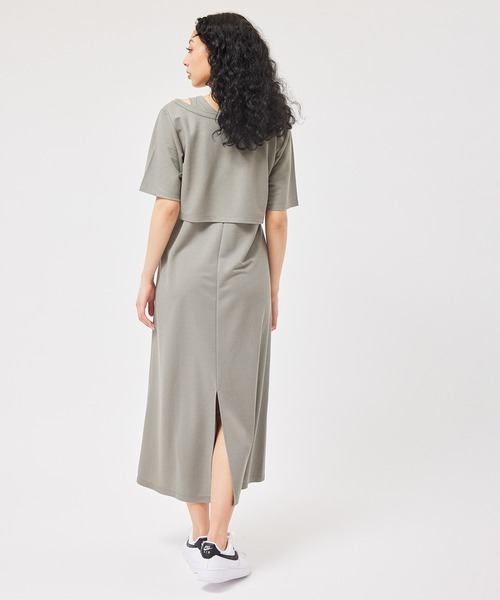 NERGY（ナージー）の「【セットアイテム】レイヤードカットワンピース（ワンピース・レディース・ライトグレー/グリーン・FREE）」の17枚目の写真