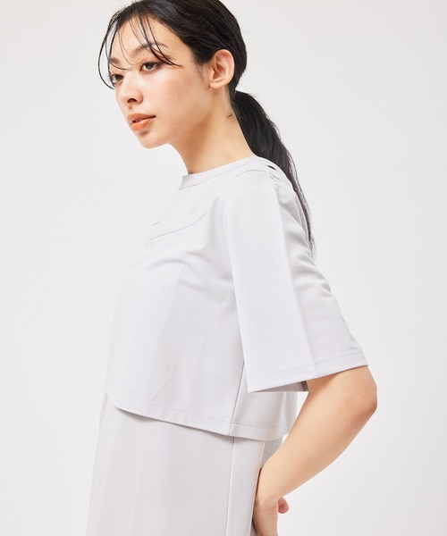 NERGY（ナージー）の「【セットアイテム】レイヤードカットワンピース（ワンピース・レディース・ライトグレー/グリーン・FREE）」の9枚目の写真