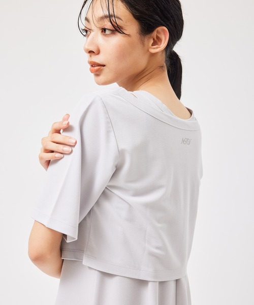 NERGY（ナージー）の「【セットアイテム】レイヤードカットワンピース（ワンピース・レディース・ライトグレー/グリーン・FREE）」の10枚目の写真