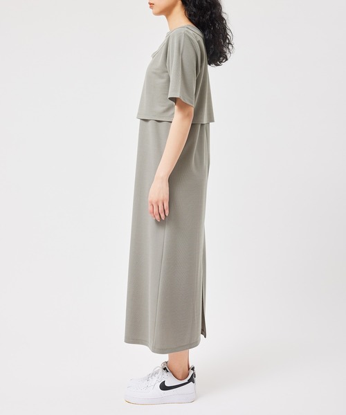 NERGY（ナージー）の「【セットアイテム】レイヤードカットワンピース（ワンピース・レディース・ライトグレー/グリーン・FREE）」の22枚目の写真