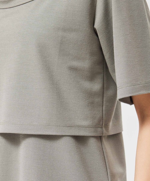 NERGY（ナージー）の「【セットアイテム】レイヤードカットワンピース（ワンピース・レディース・ライトグレー/グリーン・FREE）」の6枚目の写真