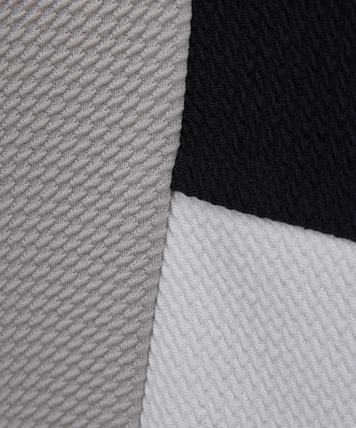 ABAHOUSE GRAY(アバハウスグレイ)の「【パネル切替】フクレ ジャガード 半袖 Tシャツ(Tシャツ/カットソー・メンズ・グレイッシュベージュ/ホワイト/ネイビー・46/48)」の12枚目の写真