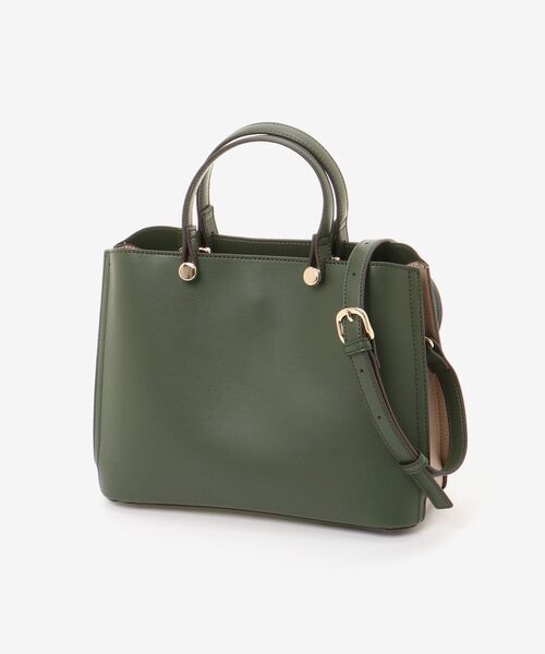 MAJESTIC LEGON(マジェスティックレゴン)の「バイカラー2wayショルダーバッグ(ショルダーバッグ・レディース・グレイッシュベージュ/カーキオリーブ/ブラック・FREE)」の15枚目の写真