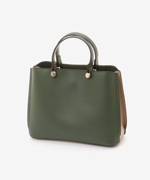 MAJESTIC LEGON(マジェスティックレゴン)の「バイカラー2wayショルダーバッグ(ショルダーバッグ・レディース・グレイッシュベージュ/カーキオリーブ/ブラック・FREE)」の14枚目の写真