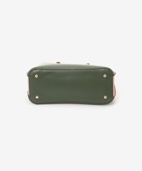 MAJESTIC LEGON(マジェスティックレゴン)の「バイカラー2wayショルダーバッグ(ショルダーバッグ・レディース・グレイッシュベージュ/カーキオリーブ/ブラック・FREE)」の11枚目の写真