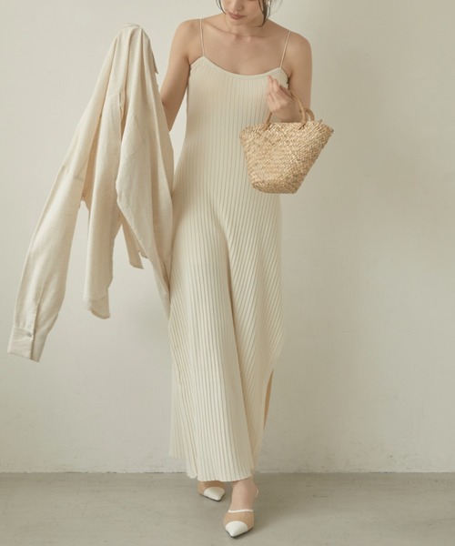 ACYM(アシーム)の「Pad in camisole ワンピース(ワンピース・レディース・アイボリー/ブラック・FREE)」の21枚目の写真